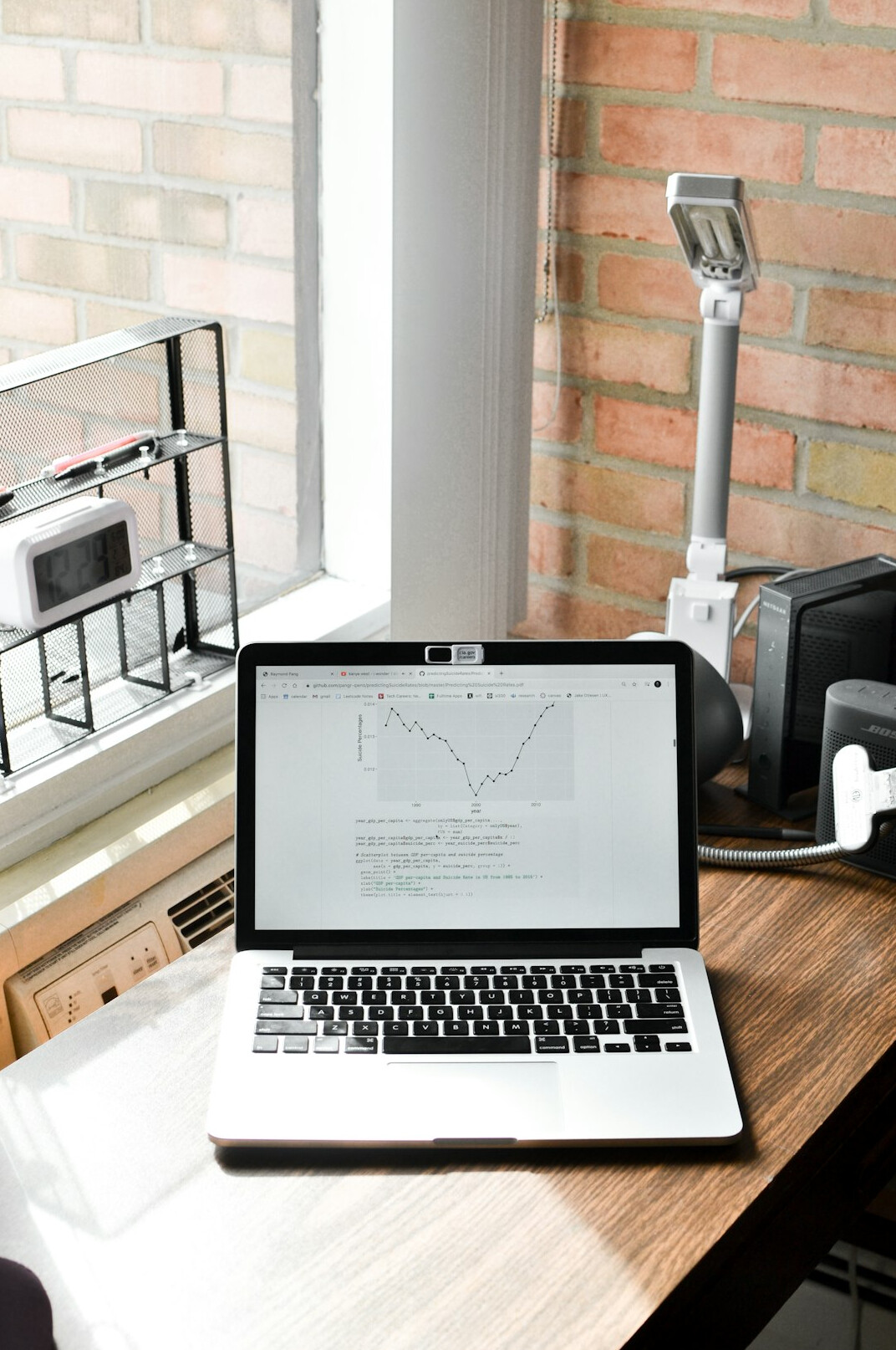 analytics report on desk